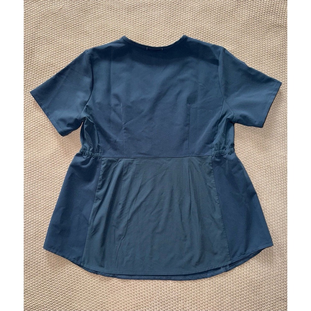 Figs Women's Technical Collection Catarina Pocket Scrub Top Blue Size Large - Picture 7 of 7
